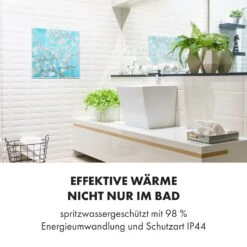 Wonderwall Air Art Smart Infrarotheizung 60x60cm 350W Wandinstallation App-Steuerung Mandelblüten -Outdoor Grills Store 10035112 de 0006 logo