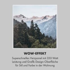 Wonderwall Air Art Smart Infrarotheizung 60x60cm 350W Wandinstallation App-Steuerung Berge -Outdoor Grills Store 10035113 de 0005 logo