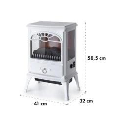 Leoben Elektrischer Kamin 900 / 1800 W Thermostat PanoramaView 15 Leoben Elektrischer Kamin 900 / 1800 W Thermostat PanoramaView -Outdoor Grills Store 10035148 yy 0008 logo Klarstein Leoben Elektrischer Kamin Weiss