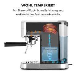Futura Espressomaker 20 Bar 1450 Watt 20 Bar Wassertank: 1,25 Liter Rostfreier Edelstahl -Outdoor Grills Store 10035183 de 0003 logo