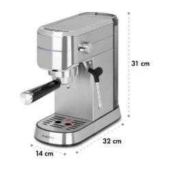Futura Espressomaker 20 Bar 1450 Watt 20 Bar Wassertank: 1,25 Liter Rostfreier Edelstahl -Outdoor Grills Store 10035183 yy 0010 logo