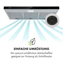 Contempo Unterbau-Dunstabzugshaube 90cm 175m³/h LED Edelstahl Acryl -Outdoor Grills Store 10035185 de 0003 logo
