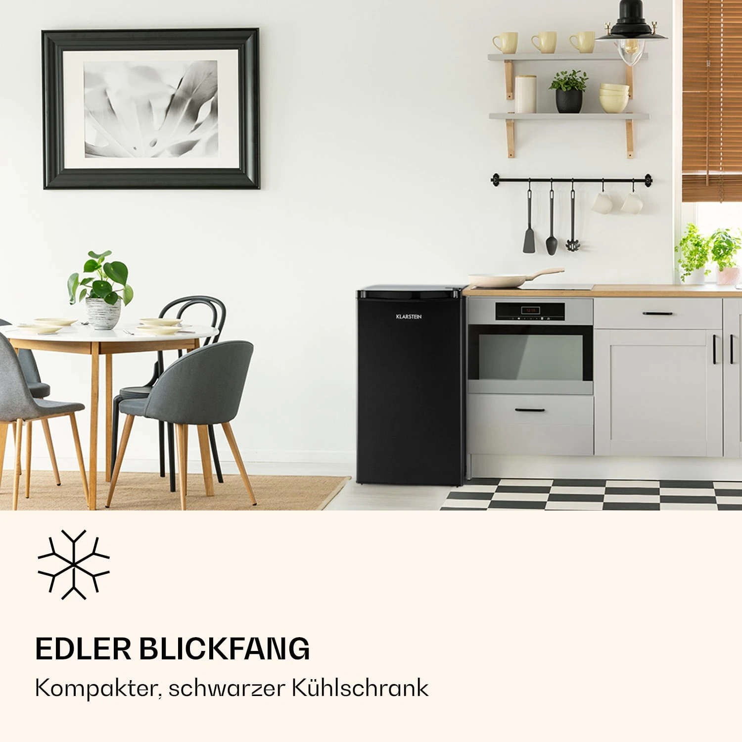 Obsidian Kühlschrank 90 Liter Gemüsefach 2 Obsidian Kühlschrank 90 Liter Gemüsefach – Bild 2