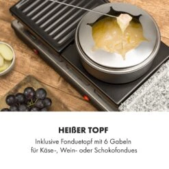 Fonduelette XL 3-in-1 Raclettegrill Fondue Naturstein 1650W 12 Pers -Outdoor Grills Store 10035220 de 0004 logo