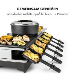 Fonduelette XL 3-in-1 Raclettegrill Fondue Naturstein 1650W 12 Pers -Outdoor Grills Store 10035220 de 0005 logo