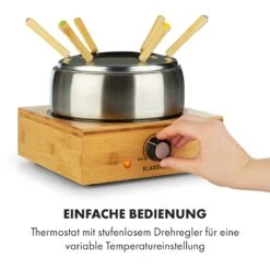 Bambus Fondue Edelstahl-Topf 800W -Outdoor Grills Store 10035221 de 0005 logo