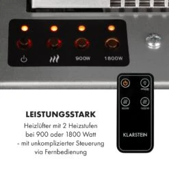 Heat 'n Beat Elektrischer Kamin 900/1800W LED Bluetooth-Speaker Flammenillusion -Outdoor Grills Store 10035262 de 0008 logo
