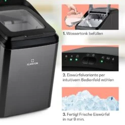 Partytime Eiswürfelmaschine Klareis 15kg/24h Edelstahl -Outdoor Grills Store 10035295 de 0004 usp