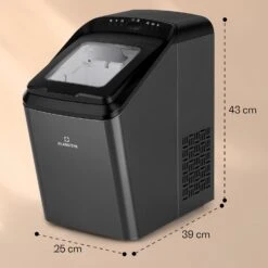 Partytime Eiswürfelmaschine Klareis 15kg/24h Edelstahl -Outdoor Grills Store 10035295 yy 0011 dimensions