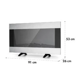 Basel Illumine Elektrokamin Flammenillusion 2000 W 2 Stufen Dimmbar -Outdoor Grills Store 10035297 yy 0009 logo Klarstein Basel Illumine Elektrokamin