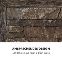 Alpbach Elektrischer Kamin 1800W 2 Heizstufen 65 Cm Stein-Optik -Outdoor Grills Store 10035314 de 0005 logo