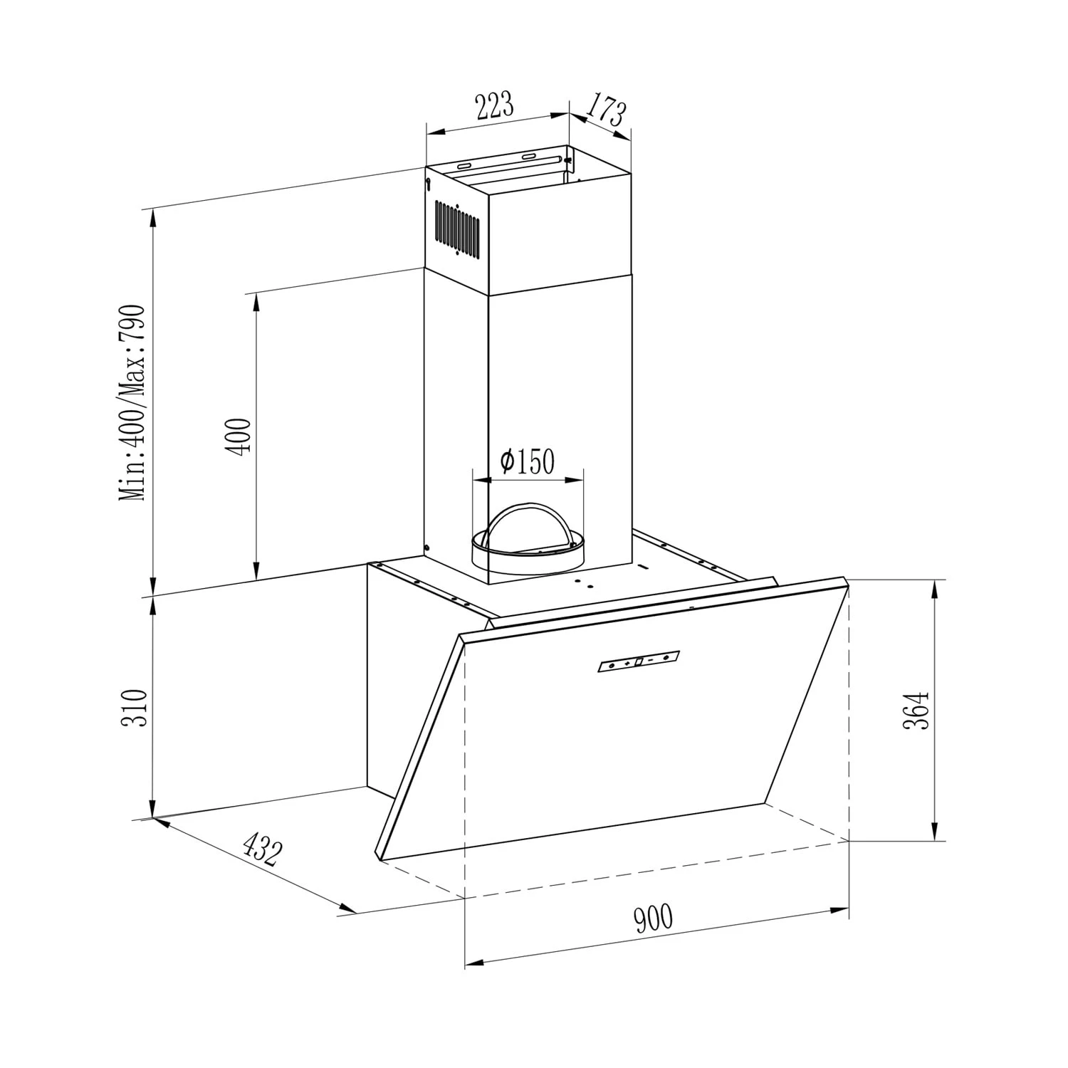 Silver Lining 90 Dunstabzugshaube 90cm 568m³/h EEK A Edelstahl 11 Silver Lining 90 Dunstabzugshaube 90cm 568m³/h EEK A Edelstahl – Bild 11