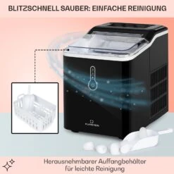 Chillout Eiswürfelmaschine Bulleteis 12kg/24h Wassertank: 1,5 L -Outdoor Grills Store 10035320 de 0005 usp