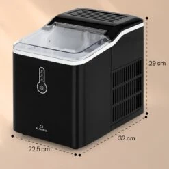 Chillout Eiswürfelmaschine Bulleteis 12kg/24h Wassertank: 1,5 L -Outdoor Grills Store 10035320 yy 0011 dimensions