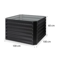 High Grow Straight Hochbeet 100x60x100cm 600l Stahl -Outdoor Grills Store 10035334 yy 0008 logo blumfeldt High Grow Straight 100x60x100 anthrazit