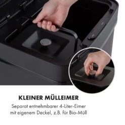 Royal Trash Matte Black Sensor-Mülleimer 72 Liter Edelstahl -Outdoor Grills Store 10035365 de 0004 logo