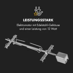 Sauenland Survivor Spanferkelgrill Drehspieß 12W 70kg Max. Edelstahl -Outdoor Grills Store 10035372 de 0006 logo