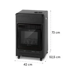 Andora Flame Gasheizofen Gasheizer Feuerschein Bis 3,4kW -Outdoor Grills Store 10035407 yy 0008 logo Blumfeldt Andora Flame Gasheizer schwarz