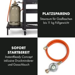 Kingsville Smoker Kombigrill Gas Kohle Smoker 13,5kW 3+1 Brenner -Outdoor Grills Store 10035409 de 0007 logo