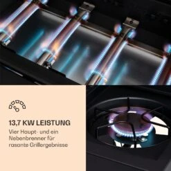 Valdosta 4.1 Gasgrill 4 X 2,8 KW + 2,5 KW Brenner Edelstahl Mobil -Outdoor Grills Store 10035415 de 0004 logo