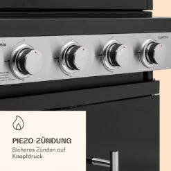 Valdosta 4.1 Gasgrill 4 X 2,8 KW + 2,5 KW Brenner Edelstahl Mobil -Outdoor Grills Store 10035415 de 0006 logo