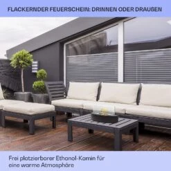 Phantasma Curve Ethanol-Kamin Rauch- & Geruchlos Edelstahl-Brenner Sicherheitsglas -Outdoor Grills Store 10035457 de 0007 usp