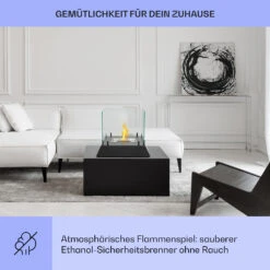 Phantasma Cubo Ethanol-Kamin Rauch- & Geruchlos Edelstahl-Brenner Sicherheitsglas -Outdoor Grills Store 10035458 de 0004 usp