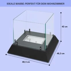 Phantasma Cubo Ethanol-Kamin Rauch- & Geruchlos Edelstahl-Brenner Sicherheitsglas -Outdoor Grills Store 10035458 de 0005 usp