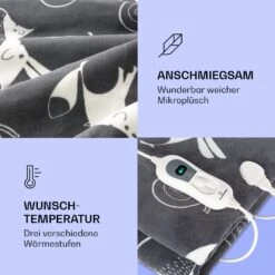 Dr. Watson XXL Heizdecke 3 Stufen Waschbar 200x180cm Coral Fleece -Outdoor Grills Store 10035503 de 0003 logo