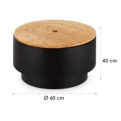 Pompeji Feuerschale Und Grill Ø60cm Stahl -Outdoor Grills Store 10035515 yy 0007 logo blumfeldt Pompeji Feuerschale u Grill schwarz