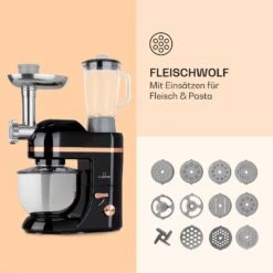 Lucia Elegance Küchenmaschine Mixer Fleischwolf 2000W BPA-frei 12 Lucia Elegance Küchenmaschine Mixer Fleischwolf 2000W BPA-frei -Outdoor Grills Store 10035639 de 0005 logo