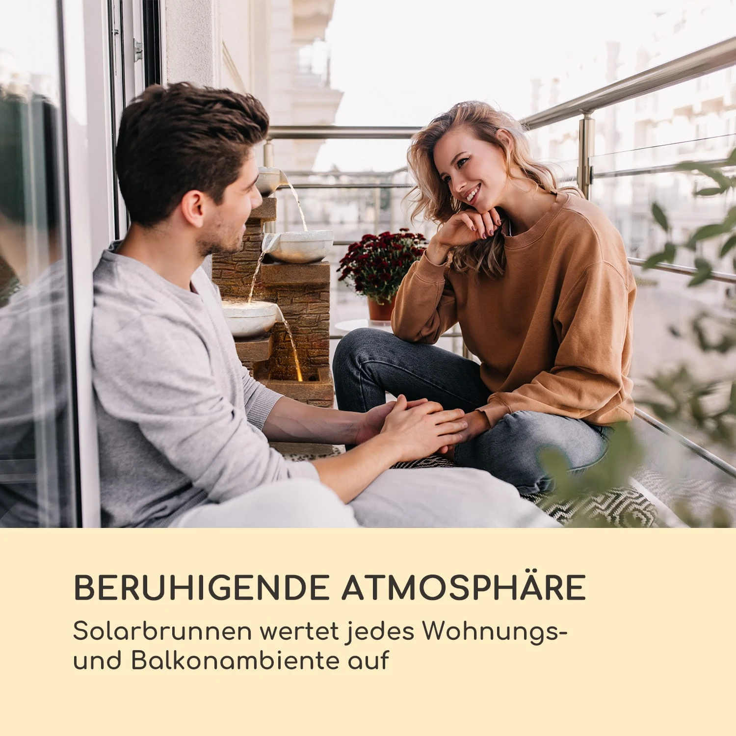 Fez Solarbrunnen LED 34 X 76 X 36 Cm (BxHxT) Polyresin 7 Fez Solarbrunnen LED 34 X 76 X 36 Cm (BxHxT) Polyresin – Bild 7