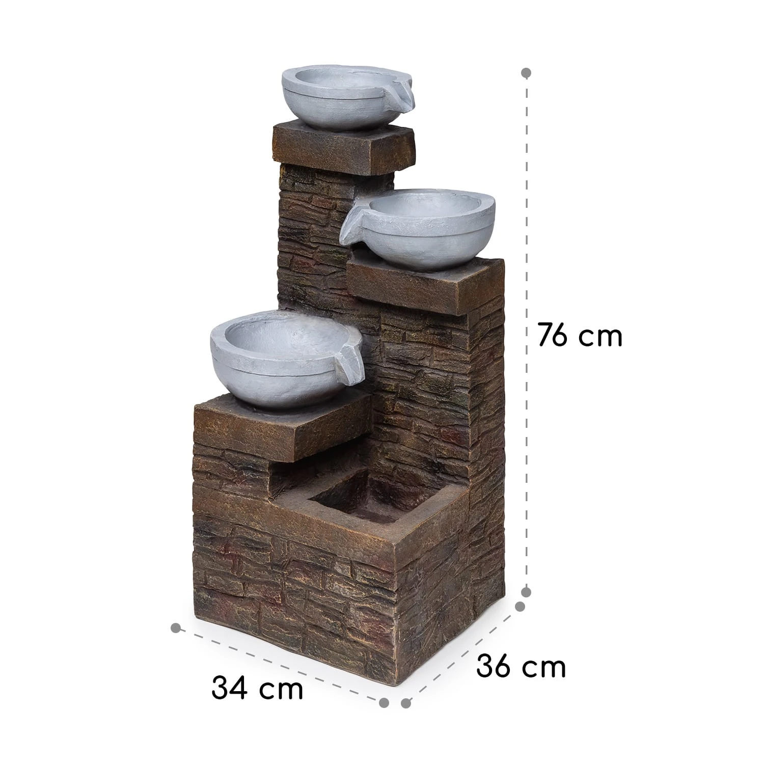 Fez Solarbrunnen LED 34 X 76 X 36 Cm (BxHxT) Polyresin 8 Fez Solarbrunnen LED 34 X 76 X 36 Cm (BxHxT) Polyresin – Bild 8
