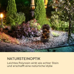 Stonehenge Solarbrunnen LED-Beleuchtung Polyresin Lithium-Ionen-Akku -Outdoor Grills Store 10035727 de 0003 logo