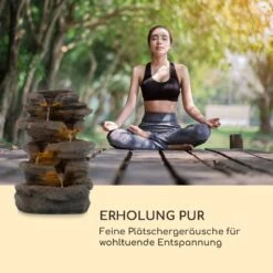 Stonehenge Solarbrunnen LED-Beleuchtung Polyresin Lithium-Ionen-Akku -Outdoor Grills Store 10035727 de 0007 logo