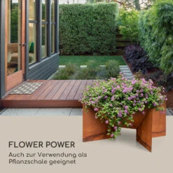 Desert Rust Square Feuerschale Pflanzschale Stahl 52x46 Cm Rost-Optik -Outdoor Grills Store 10035751 de 0005 logo