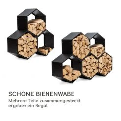 Hexawood Black Holzspeicher Hexagon-Form 50,2x58x32cm -Outdoor Grills Store 10035764 de 0004 logo
