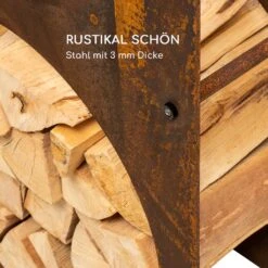 Trio Circulo Holzspeicher 55 X 160 X 30 Cm 3 Mm Stahl Regal Rostoptik -Outdoor Grills Store 10035767 de 0004 logo