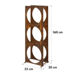 Trio Circulo Holzspeicher 55 X 160 X 30 Cm 3 Mm Stahl Regal Rostoptik -Outdoor Grills Store 10035767 yy 0005 logo