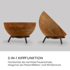 Fireball Rust Feuerschale 60 Cm Ø Kippbare Rost-Finish Rost -Outdoor Grills Store 10035770 de 0003 logo