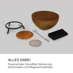 Fireball Rust Feuerschale 60 Cm Ø Kippbare Rost-Finish Rost -Outdoor Grills Store 10035770 de 0006 logo