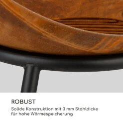 Fireball Rust Feuerschale 60 Cm Ø Kippbare Rost-Finish Rost / Holz -Outdoor Grills Store 10035771 de 0004 logo