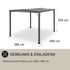 Pantheon Solid Sky Flat Pergola Vordach 3x4m Polycarbonat 10 Pantheon Solid Sky Flat Pergola Vordach 3x4m Polycarbonat -Outdoor Grills Store 10035871 de 0004 usp