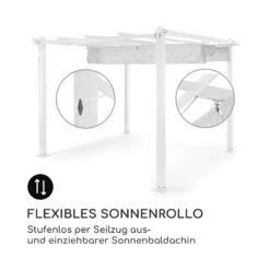 Pantheon Pergola Aluminiumkantrohr 3x3m 4 Eckpfosten Wasserabweisend -Outdoor Grills Store 10035875 de 0004 logo