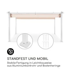 Pantheon Pergola Aluminiumkantrohr 3x4m 4 Eckpfosten Wasserabweisend 8 Pantheon Pergola Aluminiumkantrohr 3x4m 4 Eckpfosten Wasserabweisend -Outdoor Grills Store 10035878 de 0003 logo