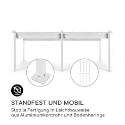 Pantheon Pergola Aluminiumkantrohr 3x6m 4 Eckpfosten Wasserabweisend -Outdoor Grills Store 10035879 de 0003 logo