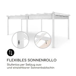 Pantheon Pergola Aluminiumkantrohr 3x6m 4 Eckpfosten Wasserabweisend -Outdoor Grills Store 10035879 de 0004 logo