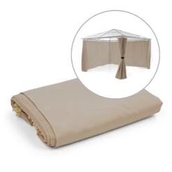 Pantheon Solid Sky Pavillon-Seitenwände 3x4 4 Stück 140g/m²