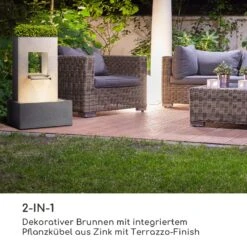 Bloomingstone Brunnen Gartenbrunnen Zierbrunnen 20W Pumpe Zink LED -Outdoor Grills Store 10035916 de 0003 logo