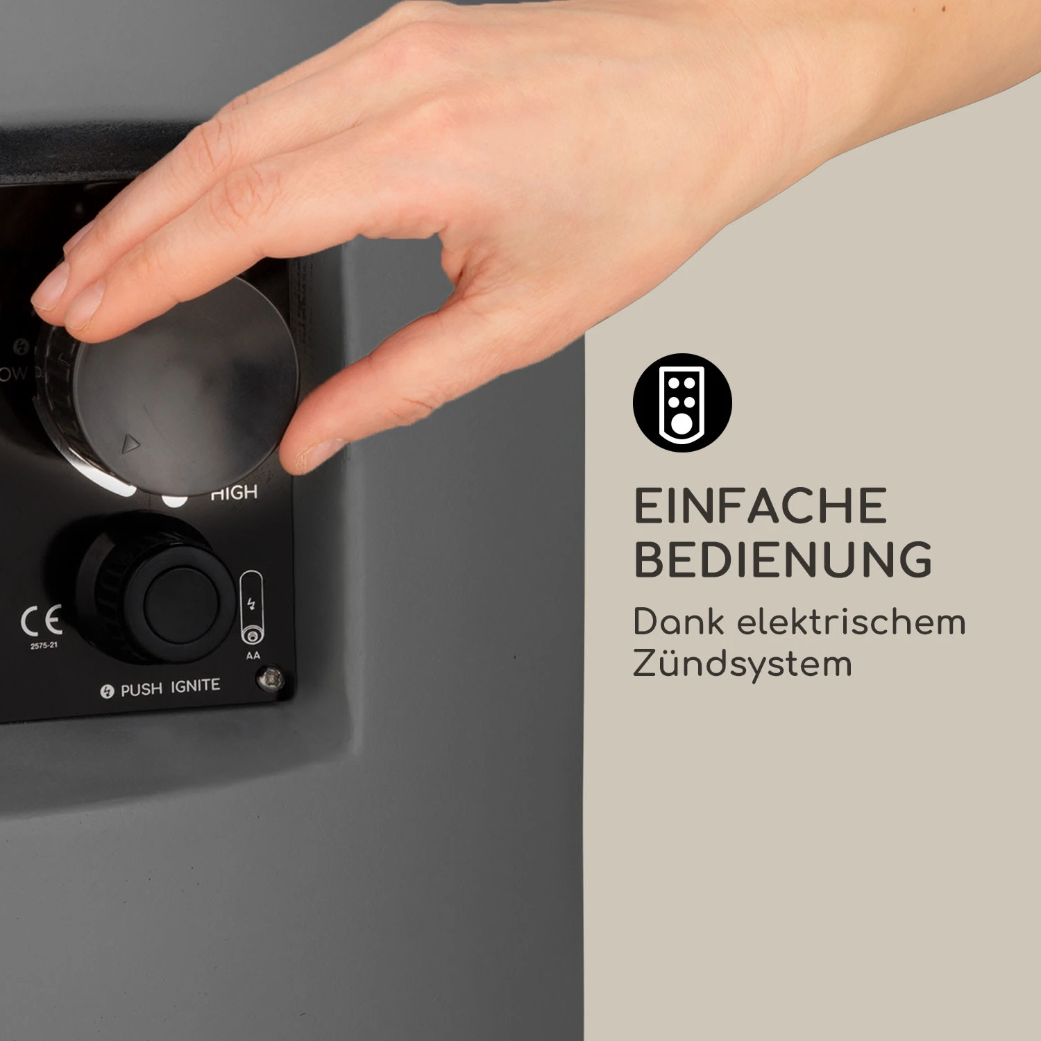 Crete Gas-Feuerstelle 13 KW Flüssiggas Edelstahl 4 Crete Gas-Feuerstelle 13 KW Flüssiggas Edelstahl – Bild 4